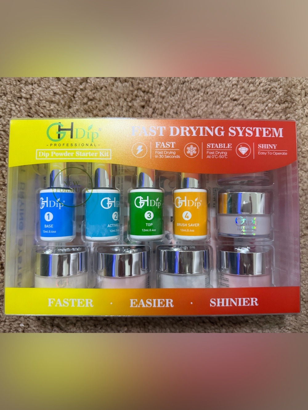 ghd Fast Drying Nail Dip Starter Kit — Blue, Green & Yellow